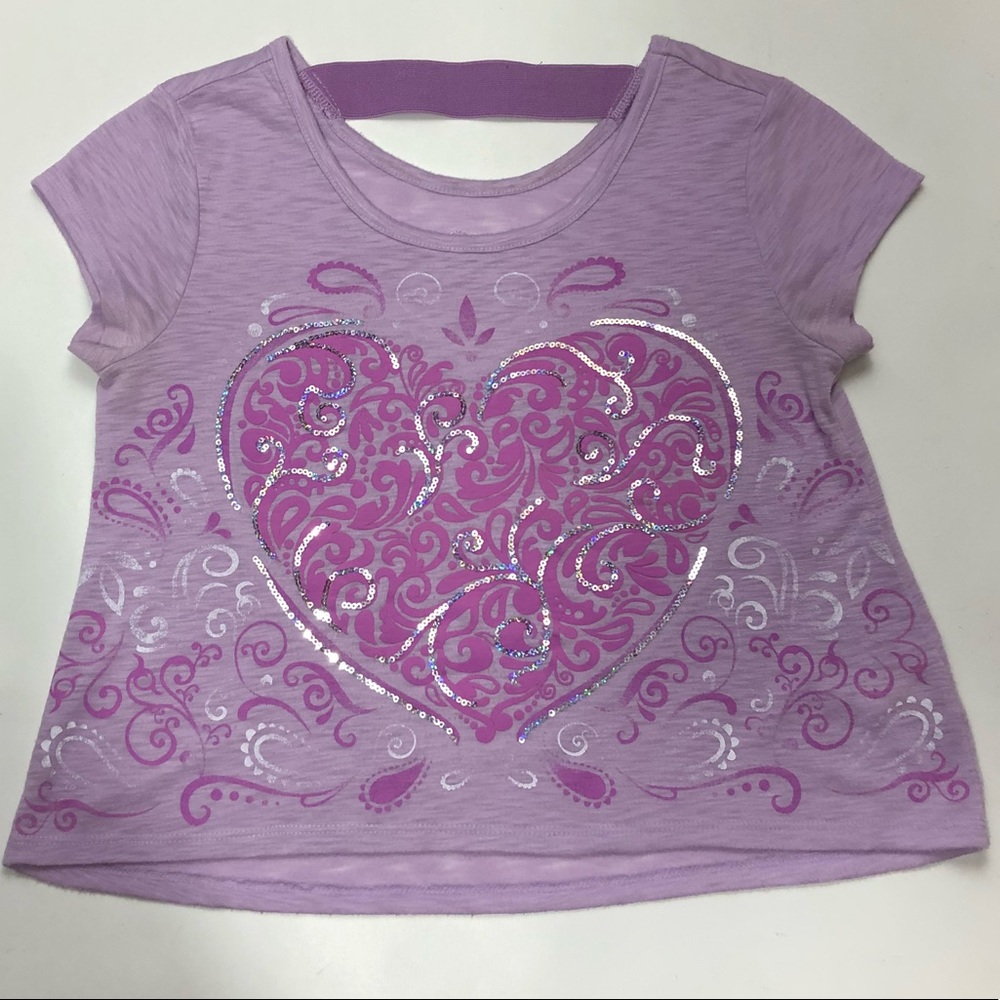 Justice crop- tee shirt